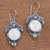 Peridot dangle earrings, 'Honest Guardians' - Peridot Dangle Earrings from Bali thumbail