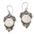 Peridot dangle earrings, 'Honest Guardians' - Peridot Dangle Earrings from Bali thumbail