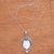 Garnet and citrine pendant necklace, 'Silent Muse' - Citrine and Garnet Pendant Necklace from Bali (image 2) thumbail