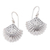 Sterling silver dangle earrings, 'Gleaming Clam Shells' - Sterling Silver Clam Shell Dangle Earrings from Bali