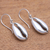 Sterling silver dangle earrings, 'Cowry Shell' - Sterling Silver Cowry Shell Dangle Earrings from Bali