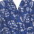 Men's cotton shirt, 'Blue Leaf Shadows' - Men's Short Sleeved Blue Cotton Batik Shirt from Bali
