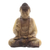 Holzskulptur „Buddha Semedi“ – handgeschnitzte Buddha-Skulptur aus Hibiskusholz aus Indonesien