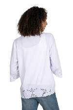 Rayon blouse, 'White Blossom' - Floral Embroidered White Rayon Blouse from Bali