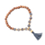 Gold accented labradorite and wood beaded stretch bracelet, 'Batuan Harmony' - Gold Accented Labradorite and Wood Beaded Stretch Bracelet (image 2d) thumbail
