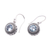 Blue topaz dangle earrings, 'Loving Gaze' - Artisan Crafted Balinese Blue Topaz and Silver Earrings (image 2c) thumbail