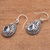 Blue topaz dangle earrings, 'Balinese Dewdrop' - Artisan Crafted Balinese Blue Topaz and Silver Earrings (image 2b) thumbail