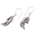 Amethyst-Ohrhänger - Balinesische Delfin-Ohrringe aus Amethyst und Sterlingsilber