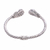 Amethyst cuff bracelet, 'Vine Inspiration' - Vine Pattern Amethyst Cuff Bracelet from Bali (image 2e) thumbail