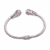 Amethyst cuff bracelet, 'Royal Pattern' - Spiral Pattern Amethyst Cuff Bracelet from Bali