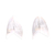 Sterling silver half-hoop earrings, 'Split Decision' - Modern Sterling Silver Half-Hoop Earrings from Bali