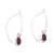 Garnet dangle earrings, 'Elegant Ellipses' - Elliptical Garnet Dangle Earrings from Bali (image 2d) thumbail