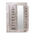 Espejo de pared de madera - Espejo de pared de madera encalada con contraventanas