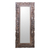 Wood wall mirror, 'Sacred Garden' - Hand-Carved Wood Wall Mirror Crafted in Bali