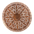Wood relief panel, 'Round Lotus' - Round Floral Suar Wood Relief Panel from Bali thumbail
