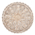 Wood relief panel, 'Whitewashed Round Lotus' - Round Floral Whitewashed Wood Relief Panel from Bali (image 2a) thumbail