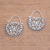 Sterling silver hoop earrings, 'Balinese Delight' - Swirling Openwork Sterling Silver Hoop Earrings from Bali (image 2) thumbail