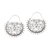 Sterling silver hoop earrings, 'Balinese Delight' - Swirling Openwork Sterling Silver Hoop Earrings from Bali thumbail