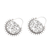 Sterling silver hoop earrings, 'Balinese Delight' - Swirling Openwork Sterling Silver Hoop Earrings from Bali (image 2c) thumbail