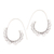 Sterling silver half-hoop earrings, 'Moving Swirls' - Openwork Pattern Sterling Silver Half-Hoop Earrings