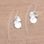 Sterling silver dangle earrings, 'Dancing Abstraction' - Abstract Sterling Silver Dangle Earrings from Bali