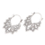 Sterling silver hoop earrings, 'Beautiful Pattern' - Patterned Sterling Silver Hoop Earrings from Bali (image 2c) thumbail