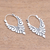 Sterling silver hoop earrings, 'Elegant Beauty' - Artisan Crafted Sterling Silver Hoop Earrings from Bali (image 2b) thumbail