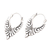Sterling silver hoop earrings, 'Elegant Beauty' - Artisan Crafted Sterling Silver Hoop Earrings from Bali (image 2c) thumbail