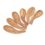 Teak wood spoons, 'Stylish Meal' (set of 6) - Curved Teak Wood Scoops from Bali (Set of 6) (image 2a) thumbail