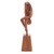 Wood sculpture, 'Yoga Expert' - Hand-Carved Yoga-Themed Suar Wood Sculpture from Bali thumbail