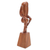 Wood sculpture, 'Yoga Expert' - Hand-Carved Yoga-Themed Suar Wood Sculpture from Bali (image 2d) thumbail