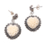 Sterling silver dangle earrings, 'Luminous Petals' - Floral Sterling Silver Dangle Earrings from Bali (image 2a) thumbail