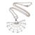 Cultured pearl pendant necklace, 'Glowing Web' - Cultured Pearl Spider Web Pendant Necklace from Bali