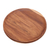 Teak wood plates, 'Nature's Course' (14 inch, pair) - Handmade Natural Teak Wood Plates from Bali (14 Ine, Pair) (image 2b) thumbail