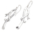 Sterling silver dangle earrings, 'Bamboo Hooks' - Hook-Shaped Sterling Silver Dangle Earrings from Bali (image 2d) thumbail