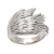 Sterling silver band ring, 'Wing Feathers' - Sterling Silver Wing Band Ring from Bali (image 2e) thumbail