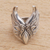 Sterling silver cocktail ring, 'Wings of Elegance' - Wing-Themed Sterling Silver Cocktail Ring from Bali thumbail