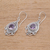 Amethyst dangle earrings, 'Queen's Affection' - Round Faceted Amethyst Dangle Earrings from Java