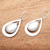 Sterling silver dangle earrings, 'Teardrop Gleam' - High-Polish Teardrop Sterling Silver Dangle Earrings (image 2b) thumbail