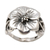 Sterling silver cocktail ring, 'Fascinating Bloom' - Floral Sterling Silver Cocktail Ring from Bali (image 2a) thumbail