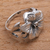 Sterling silver cocktail ring, 'Fascinating Bloom' - Floral Sterling Silver Cocktail Ring from Bali (image 2c) thumbail