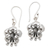 Sterling silver dangle earrings, 'Perfect Flowers' - Handcrafted Floral Sterling Silver Dangle Earrings from Bali