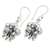 Sterling silver dangle earrings, 'Perfect Flowers' - Handcrafted Floral Sterling Silver Dangle Earrings from Bali