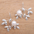 Cultured pearl drop earrings, 'Ripe' - Leafy Cultured Pearl Drop Earrings from Bali (image 2) thumbail