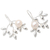 Cultured pearl drop earrings, 'Ripe' - Leafy Cultured Pearl Drop Earrings from Bali (image 2c) thumbail