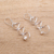 Cultured pearl dangle earrings, 'Never-Ending Spiral' - Spiral Cultured Pearl Dangle Earrings from Bali (image 2b) thumbail