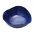 Ceramic serving bowl, 'Wavy Blue' - Wavy Blue Ceramic Bowl Handcrafted in Bali (image 2a) thumbail