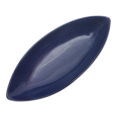 bali blue serving bowl