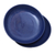 Ceramic bowls, 'Round Blue' (pair) - Blue Ceramic Bowls Crafted in Bali (Pair)
