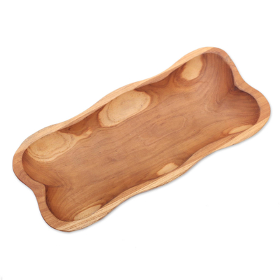 teak wood platter